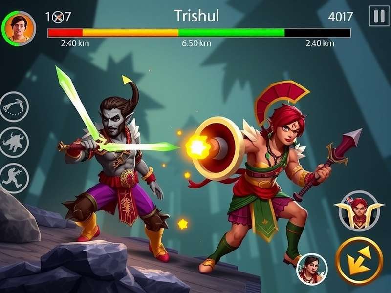 Trishul Warrior Awesome Duel Gameplay Screenshot